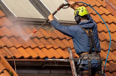 Démoussage et hydrofuge de toiture à Saint-Gourgon